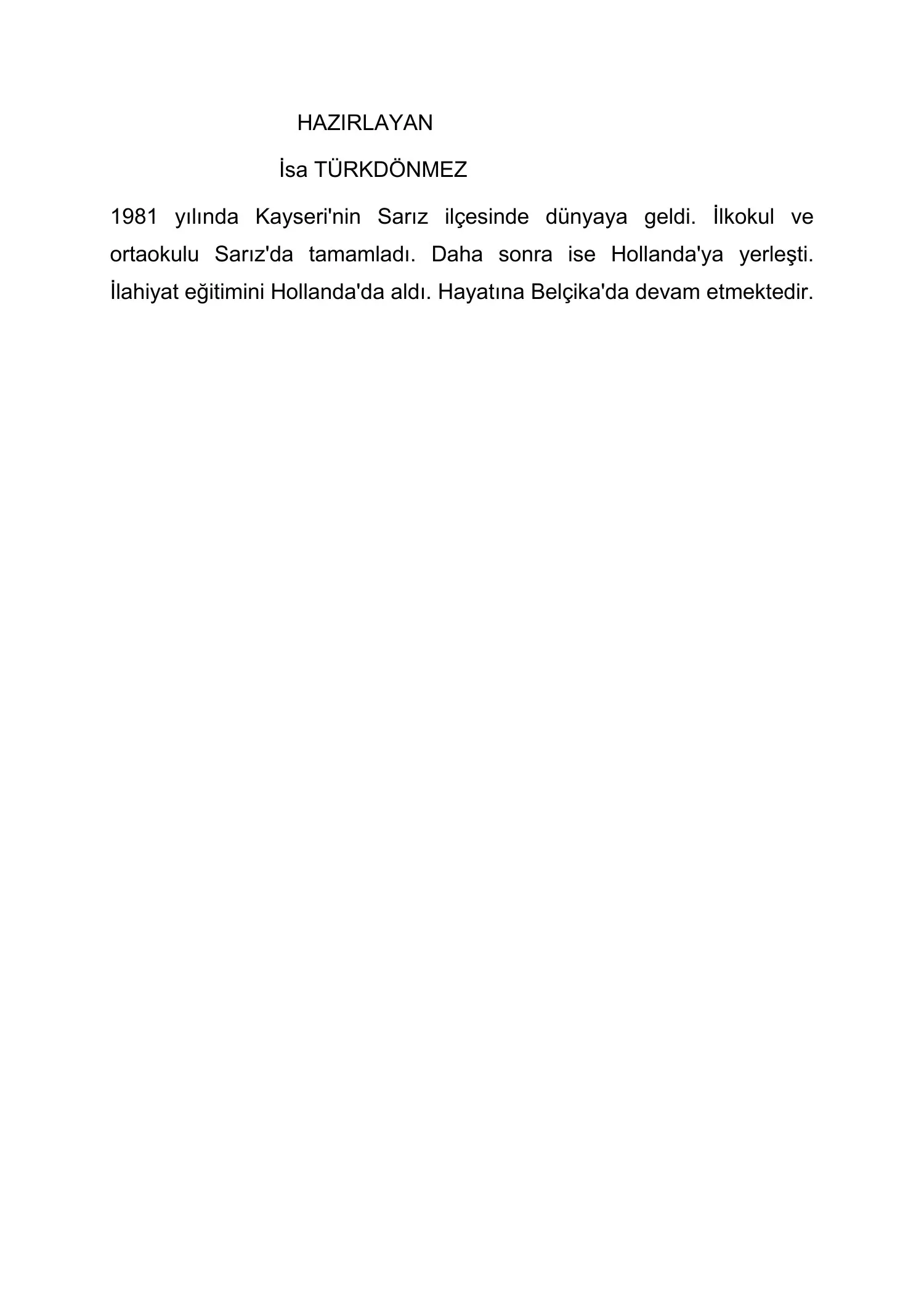 Güncel Sorulara Cevaplar — first page