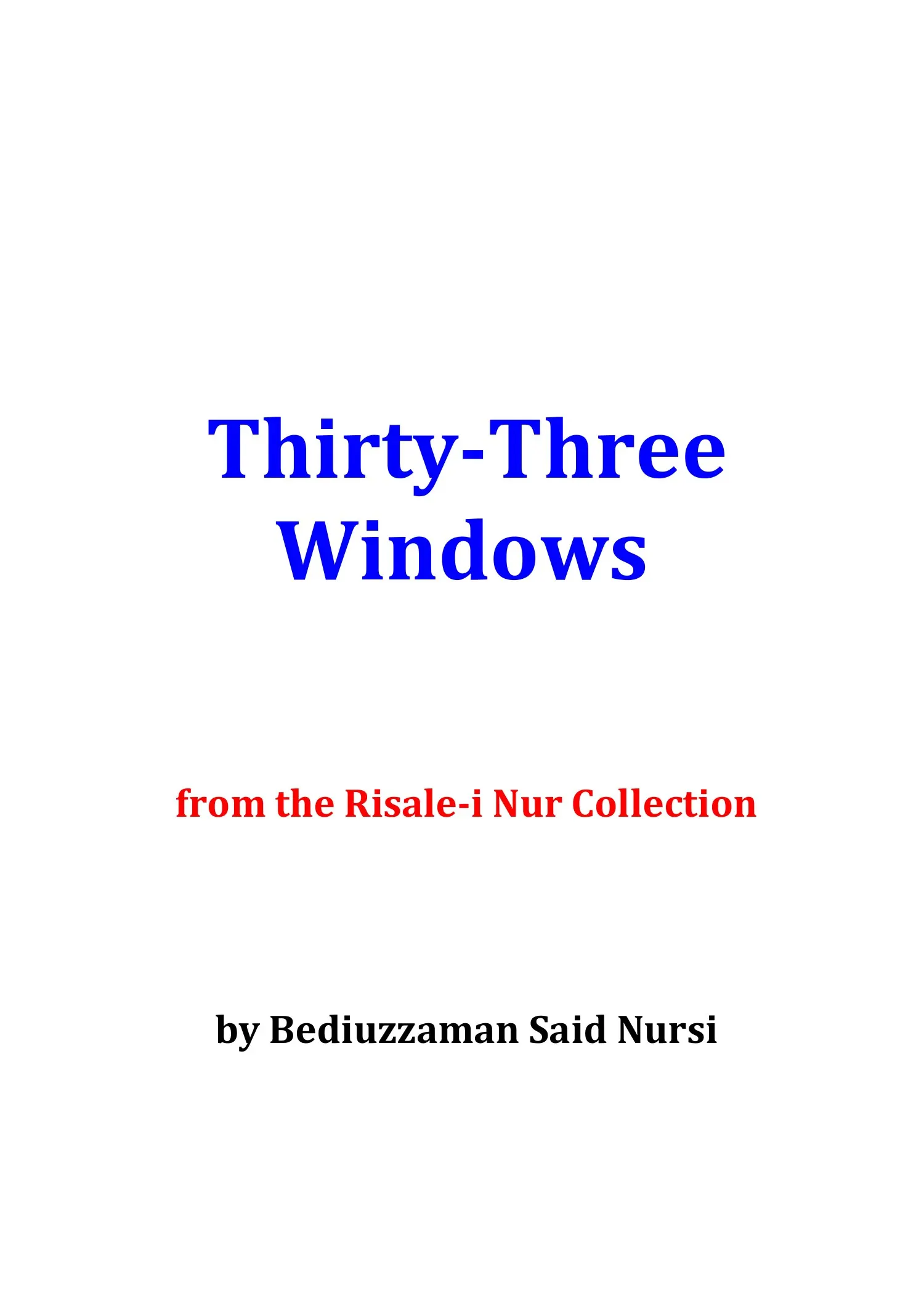 33 Windows — first page