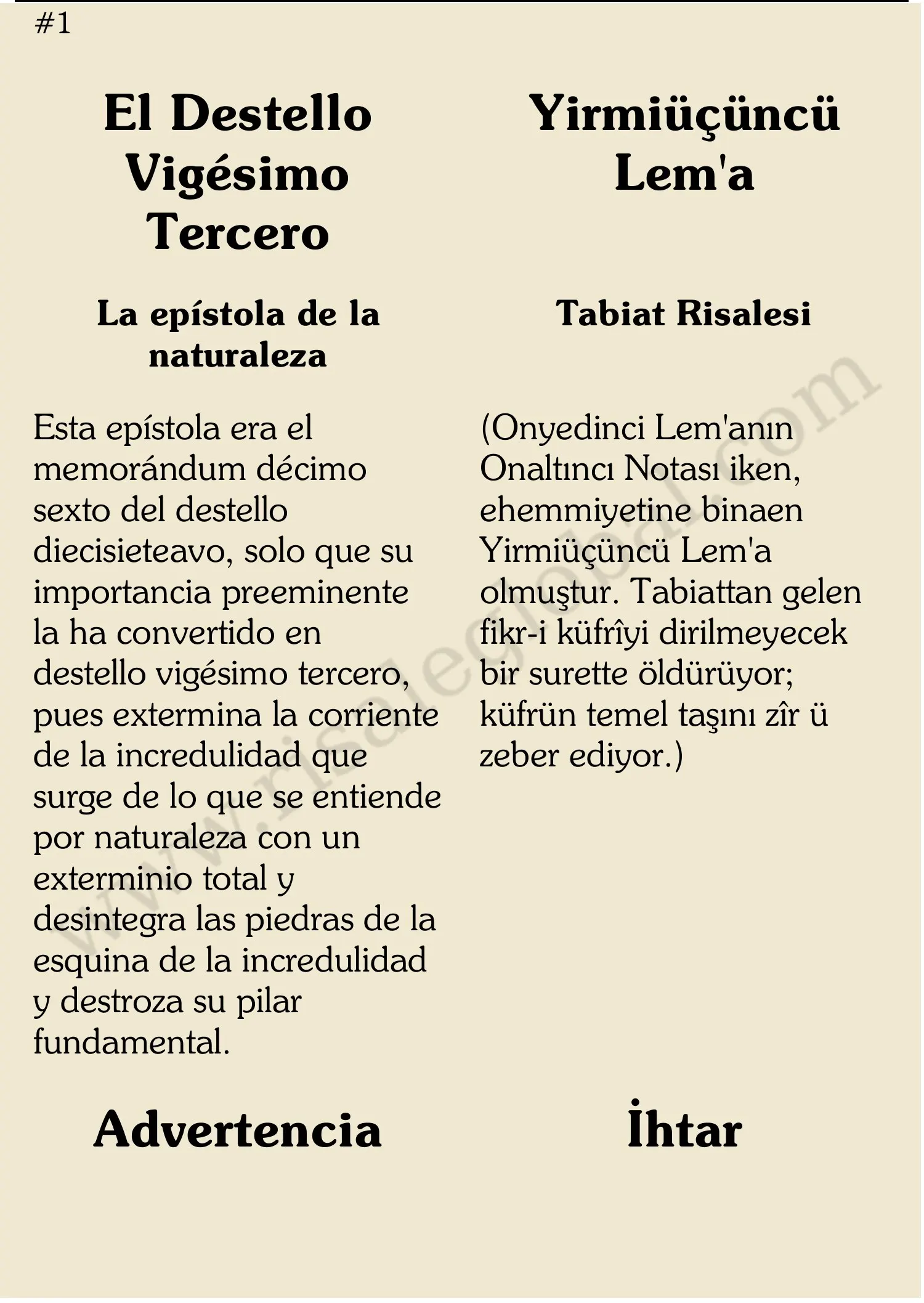 La Naturaleza ¿ Causa o efecto — first page