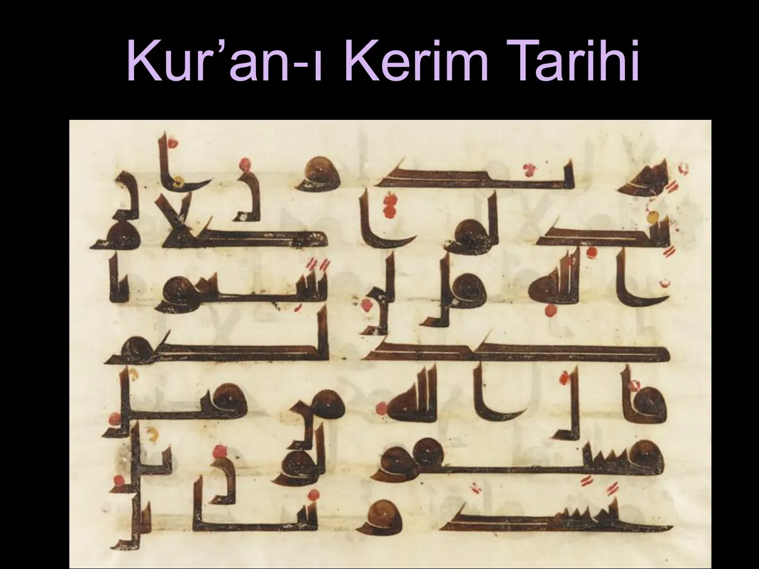 Görsel Kur'an Tarihi — first page