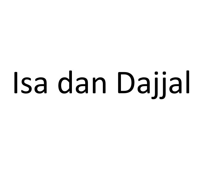 Isa dan Dajjal